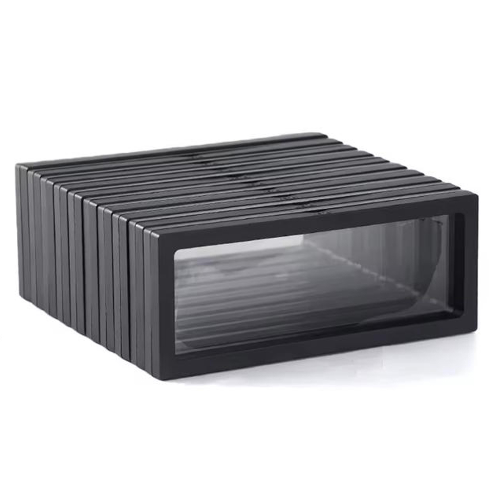 Watch Display Box - Black 10pcs,Transparent Floating Frame Display Rack,Floating