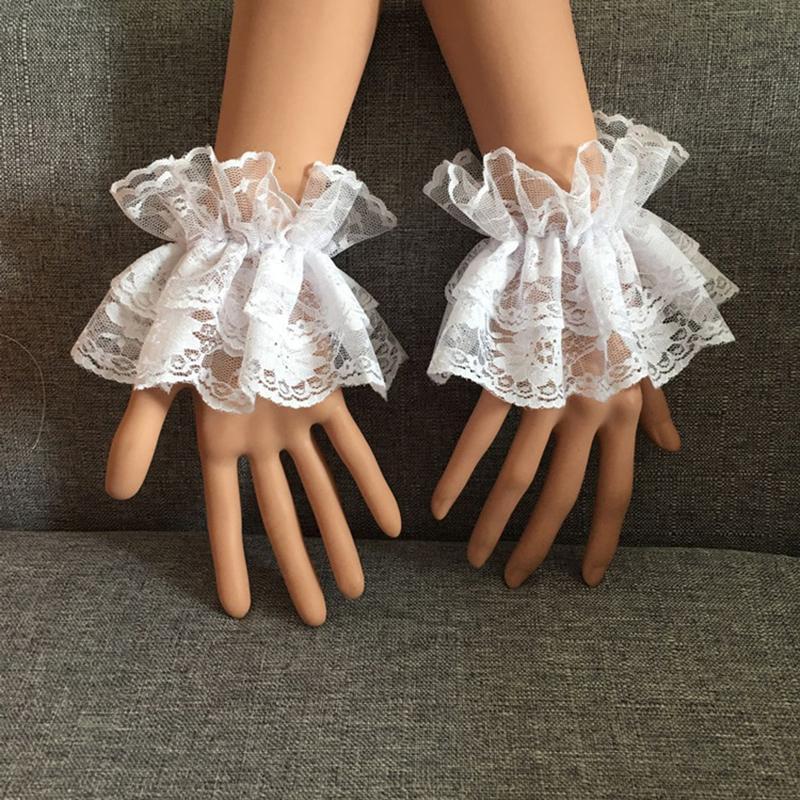Cuff Bangle Bracelet - Lolita Short Hand Sleeve Gloves Steampunk