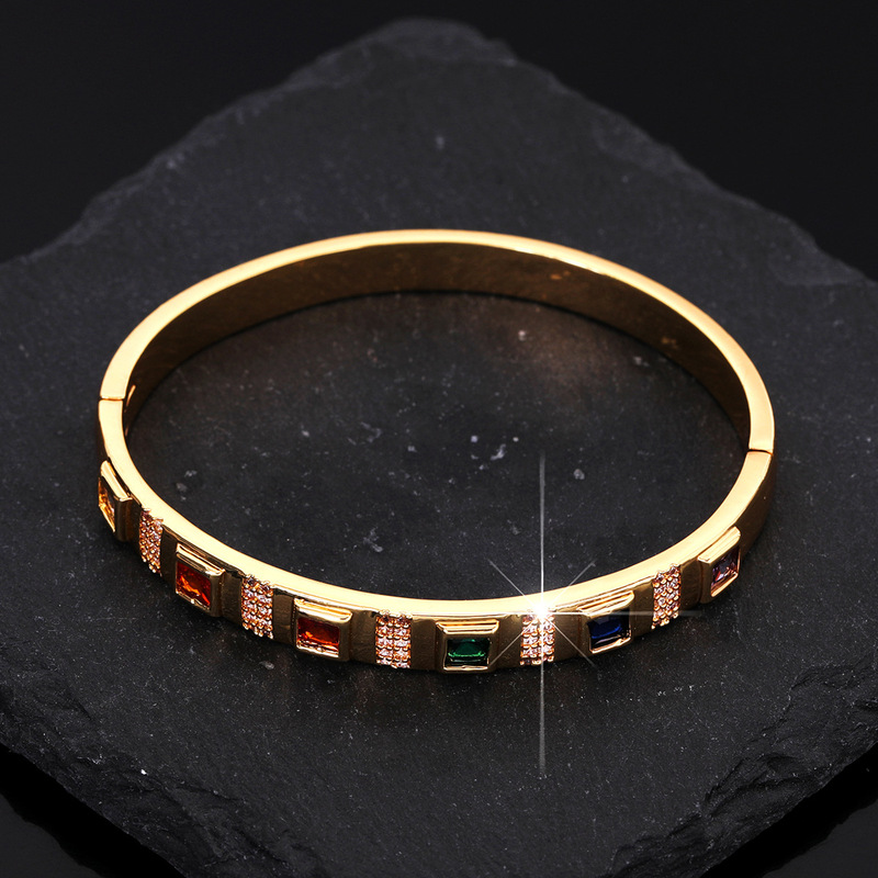B&C Mens Gold Plated Bangle Wi - Cuff Bangle Bracelet recension och pris