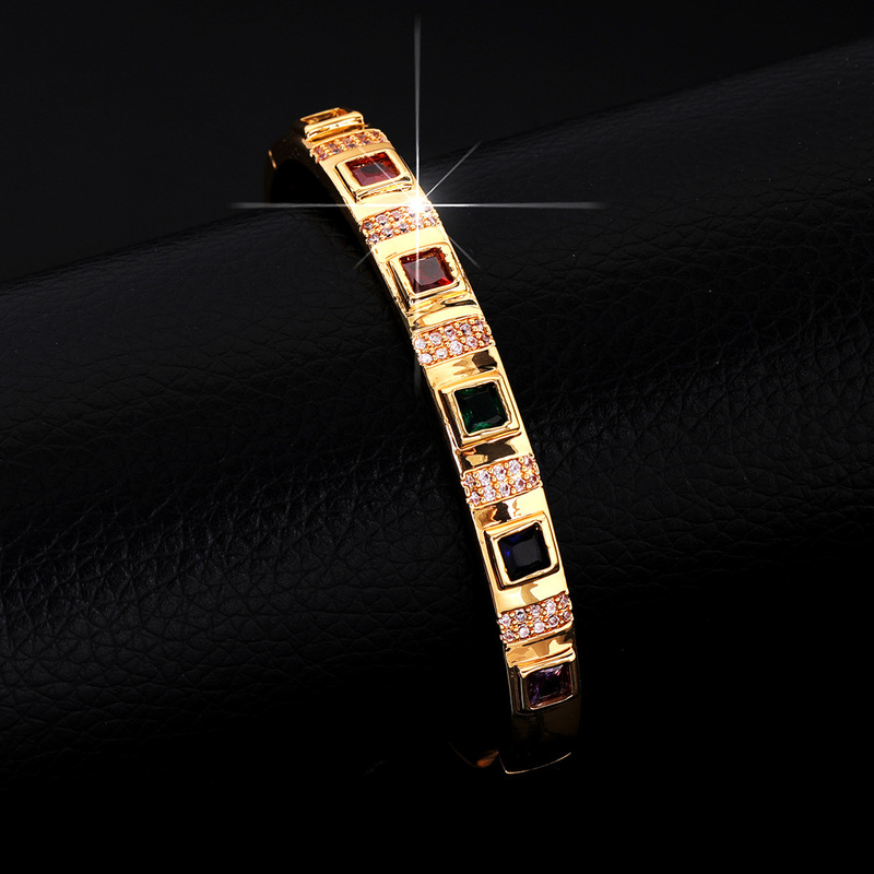 B&C Mens Gold Plated Bangle Wi - Cuff Bangle Bracelet recension och pris