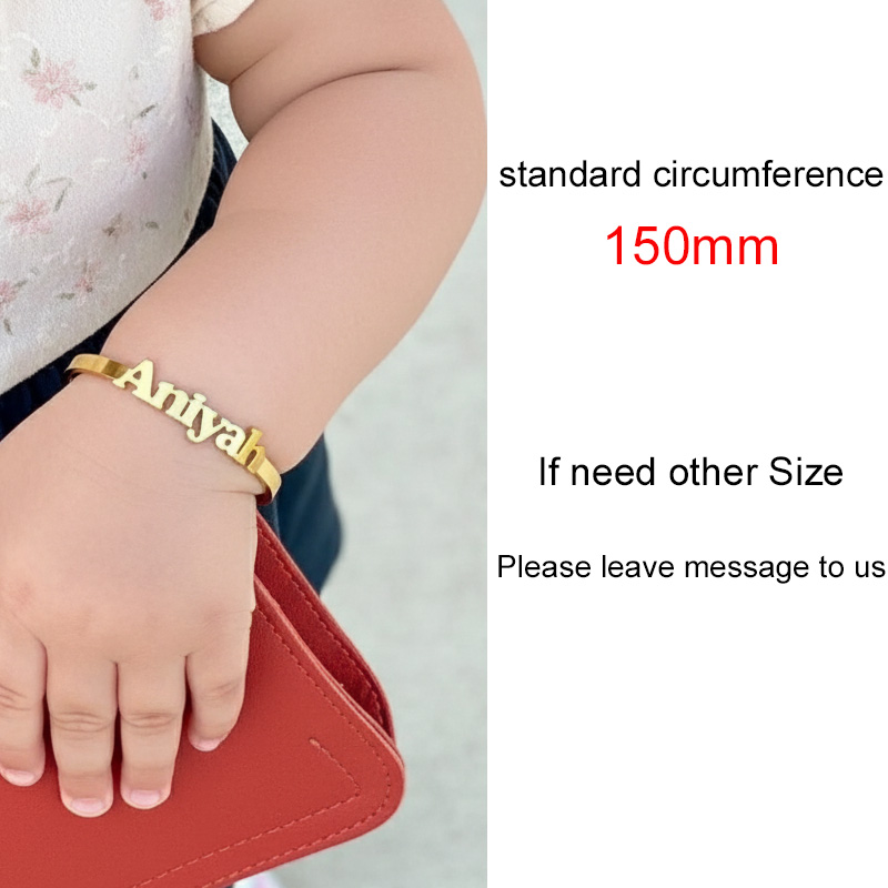 Baby Name Bangle Personalized  - Cuff Bangle Bracelet recension och pris