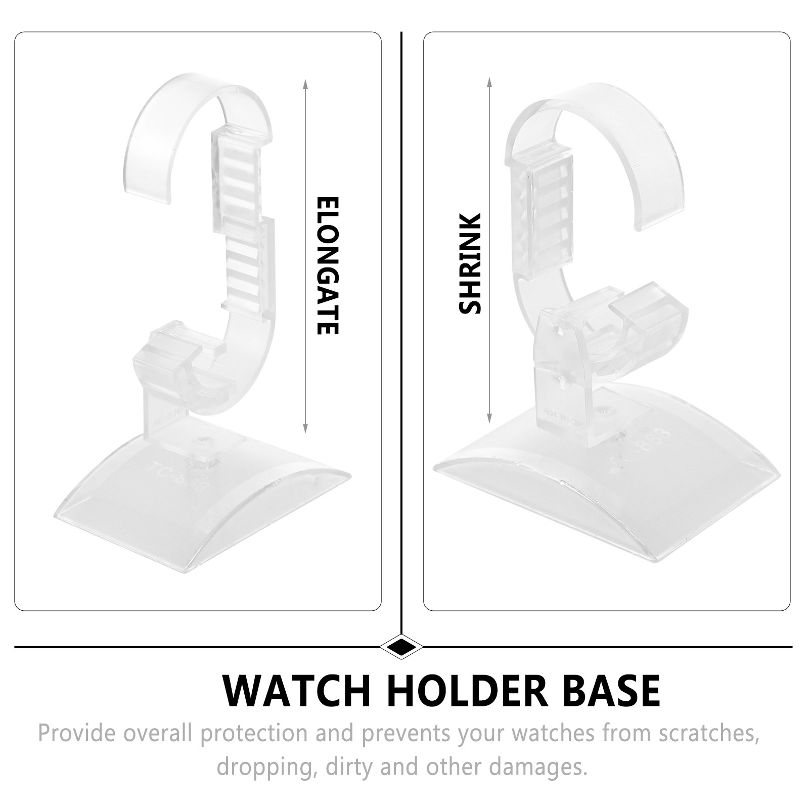 2Pcs Acrylic Watch Display Sta - Watches Jewelry Holder recension och pris