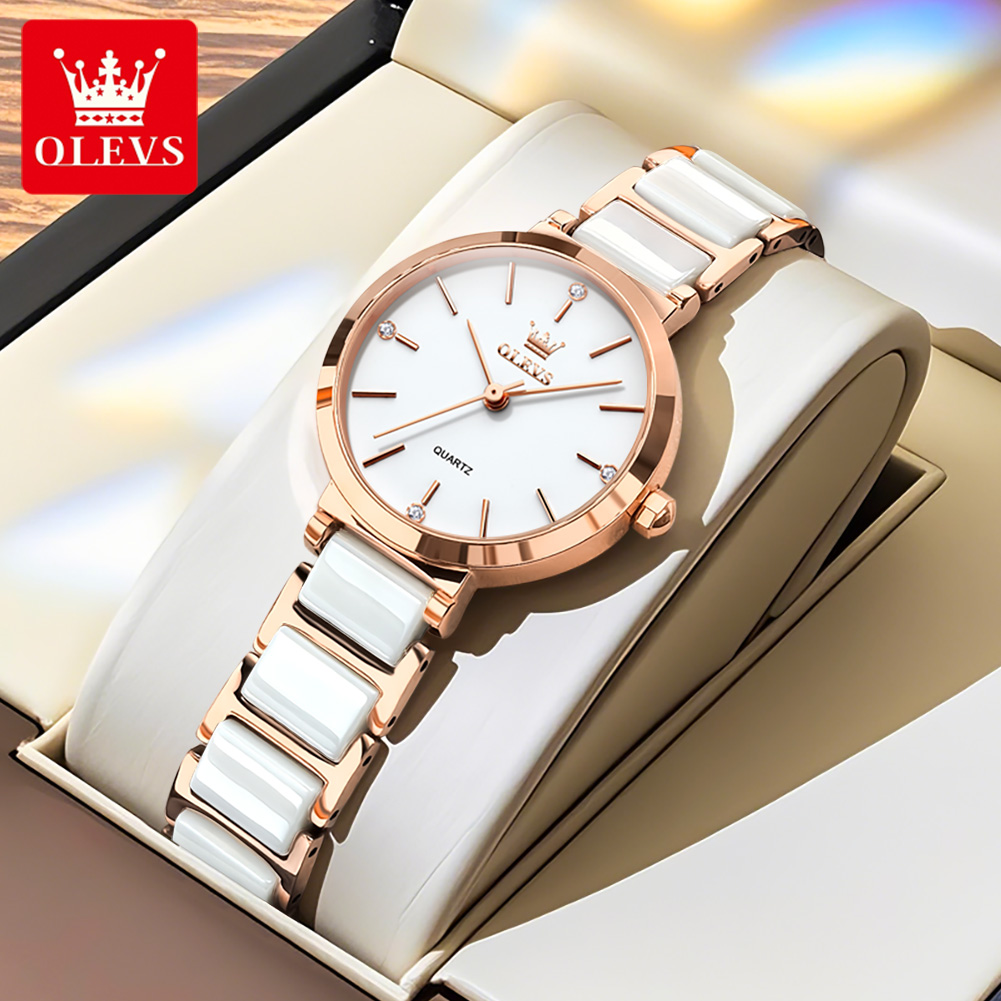 OLEVS Women Watch 5877 Luxury  - Watches & Jewelry Repair Center New York Reviews recension och pris