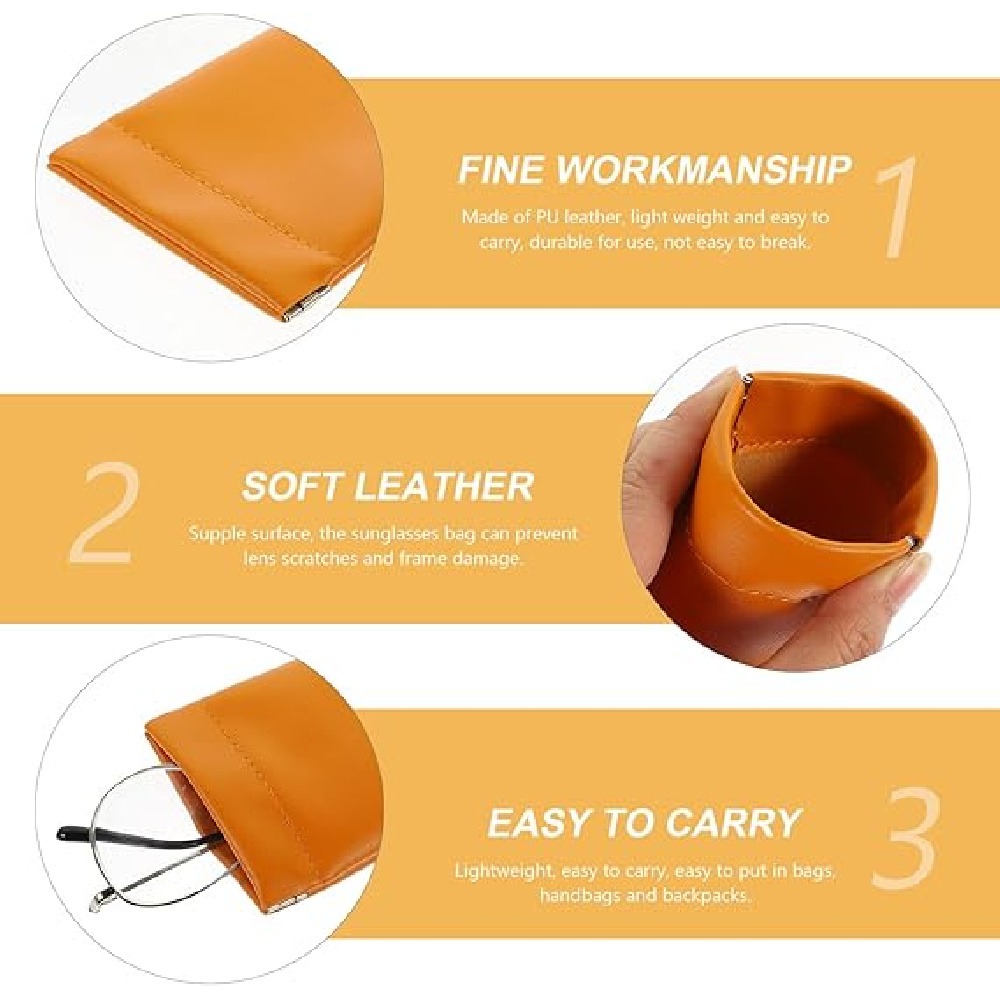 3 Pack PU Leather Storage Pouc - Jewelry Essentials Watches recension och pris