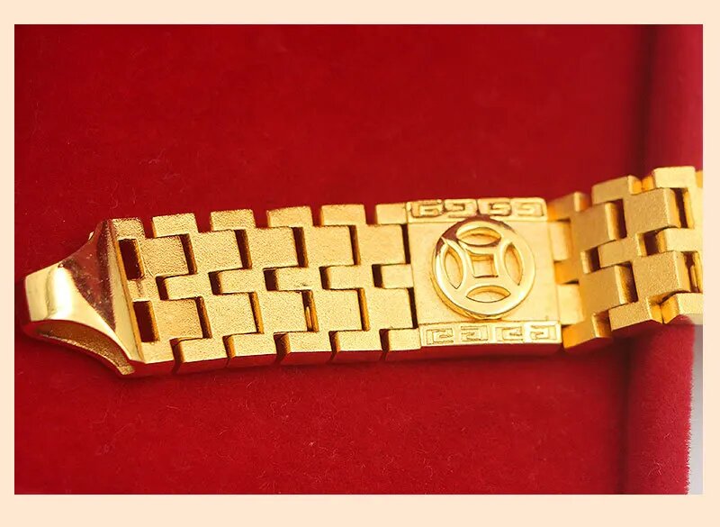 Real 18K Gold Fu Character Wat - Jewelry Type Watches recension och pris