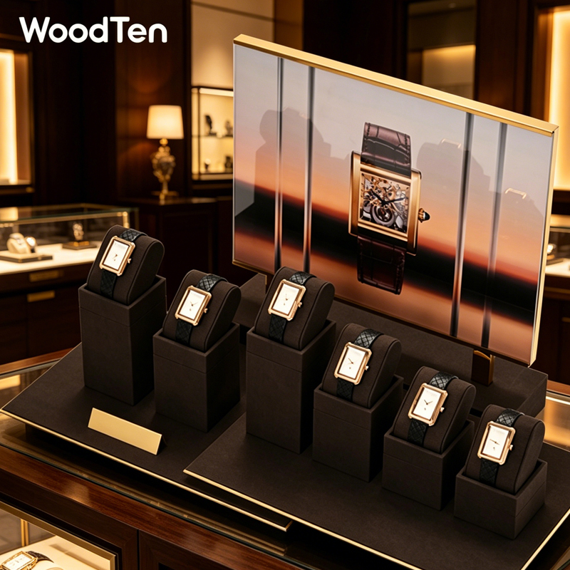 WoodTen Microfibe Watch Stand  - Watches Jewelry Holder recension och pris