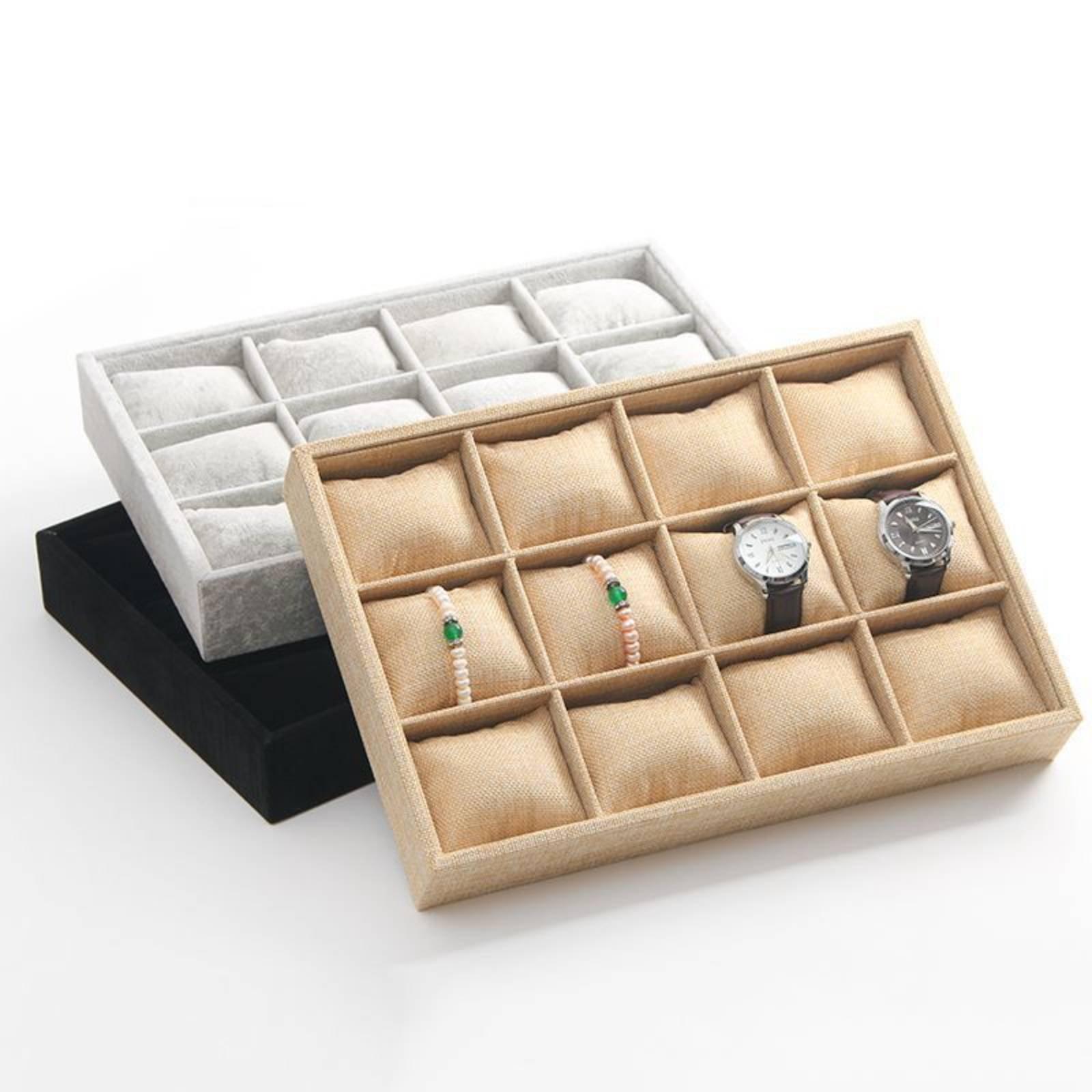Fabric Jewelry Holder Open Top - Watches Jewelry Holder recension och pris