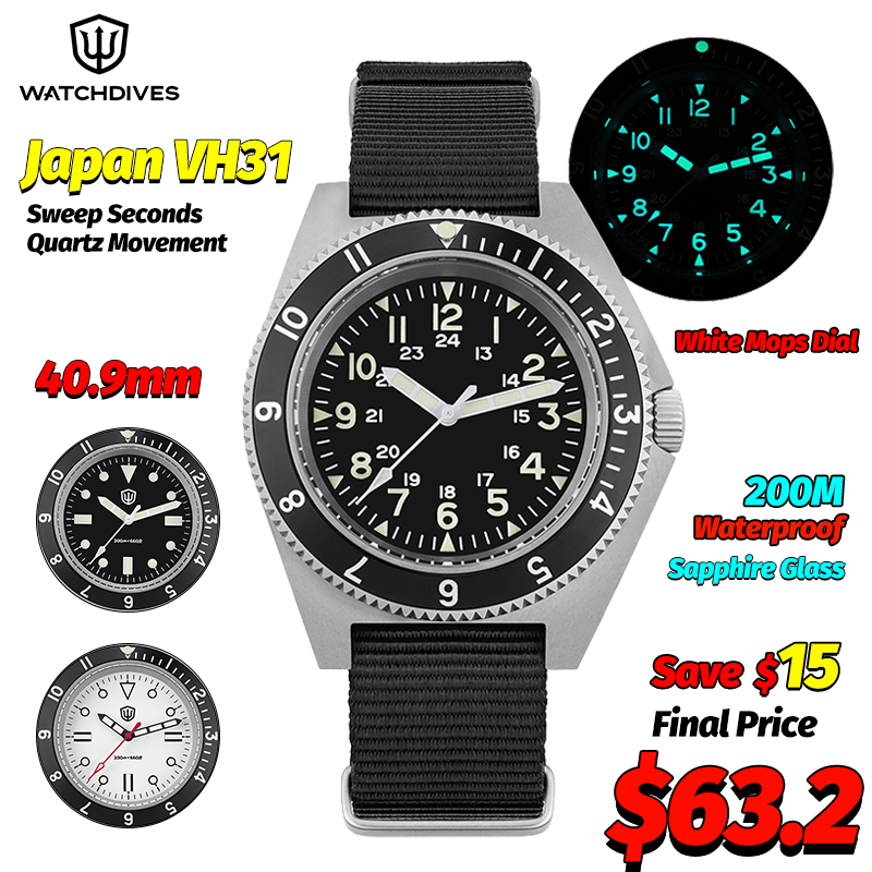 Watchdives WD1972 Quartz Watch - Jewelry And Watches Box recension och pris