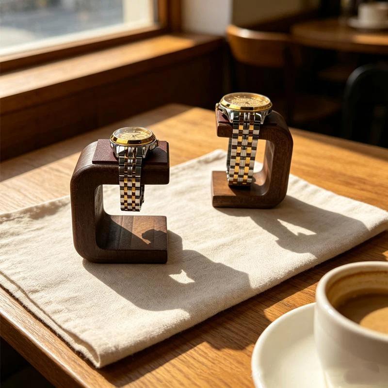 Decorative Solid Wooden Watch  - Watches Jewelry Holder recension och pris