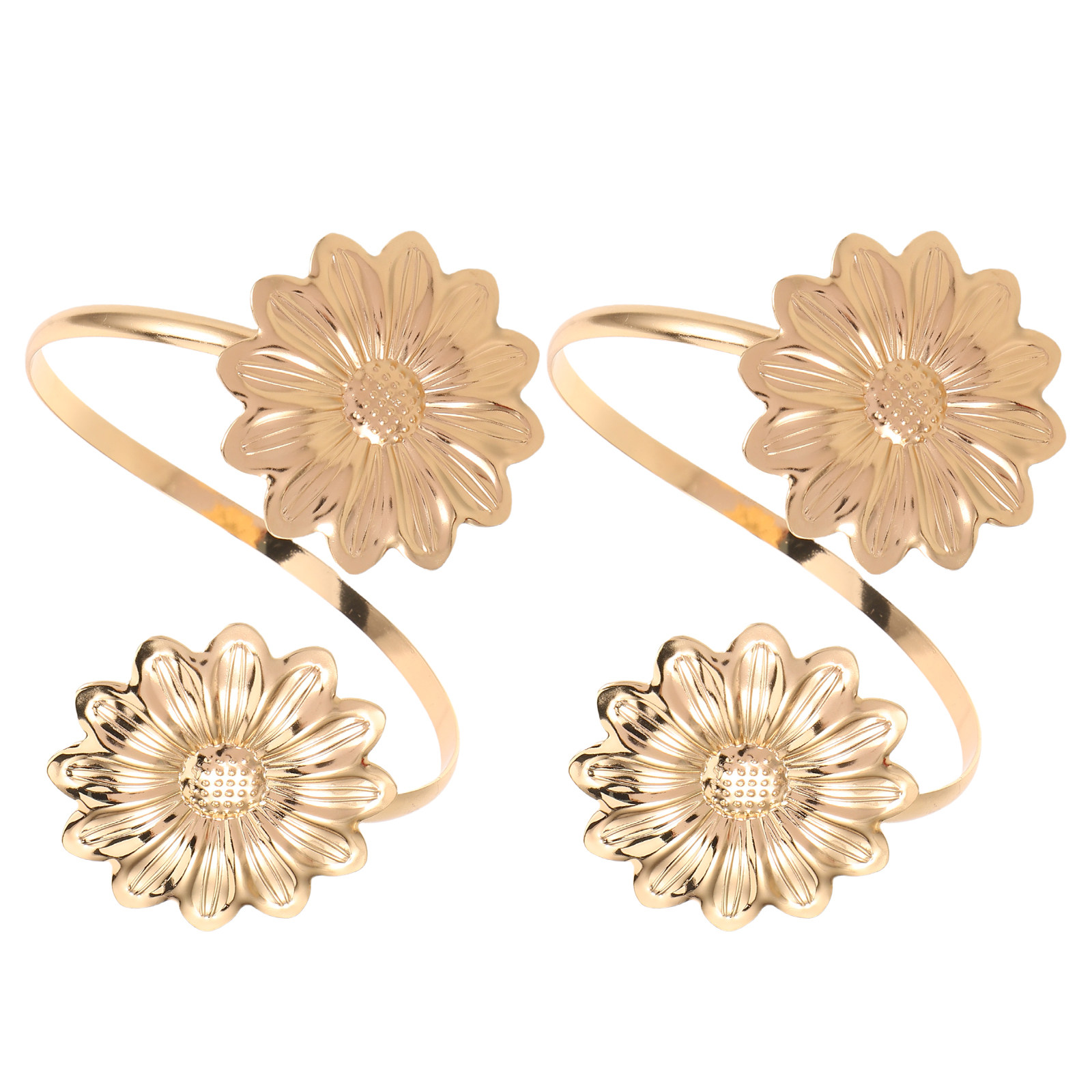2Pcs Metal Sunflower Arm Cuff  - Cuff Bangle Bracelet recension och pris