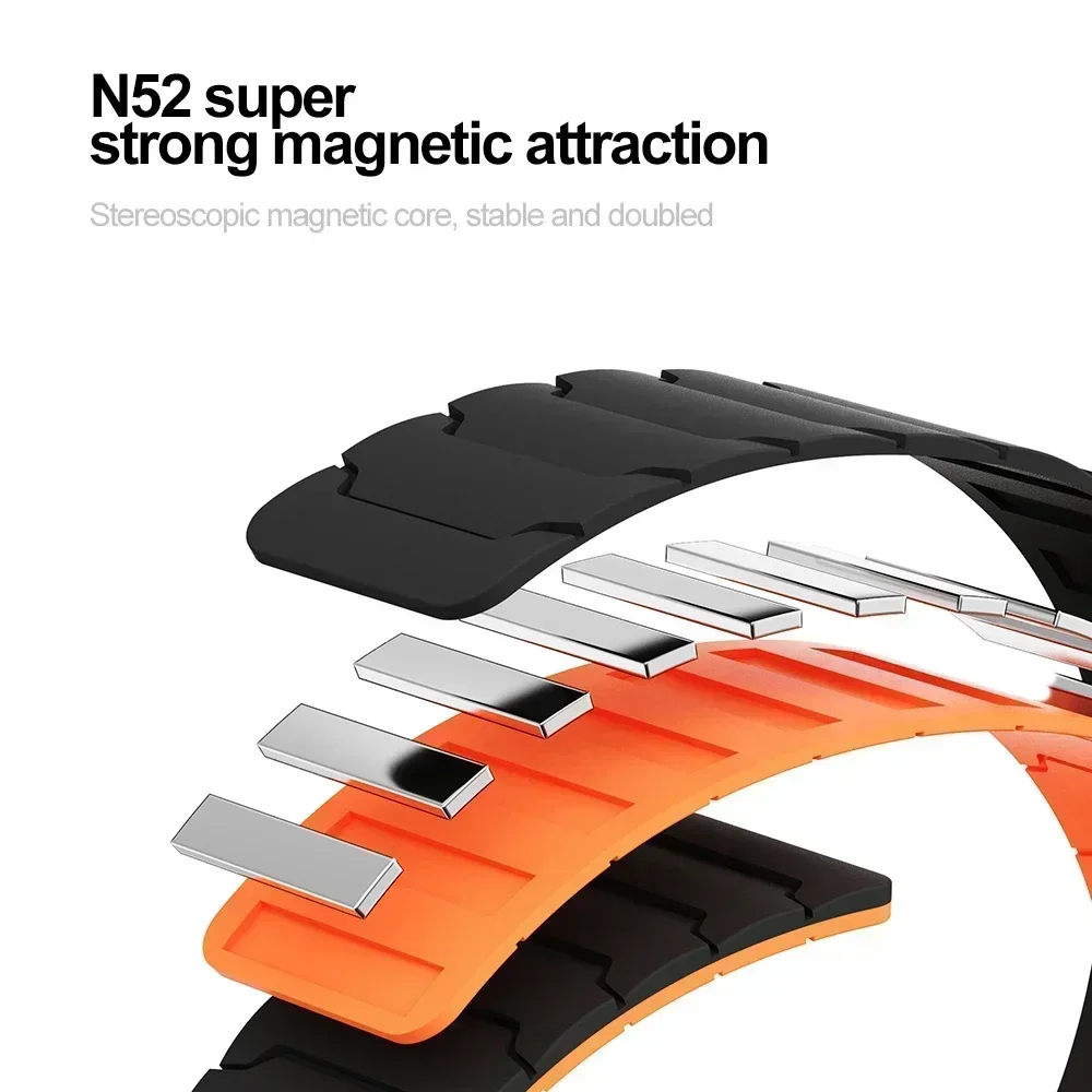 22mm Magnetic Silicone Strap F - A1 Watches & Jewelry New York Photos recension och pris