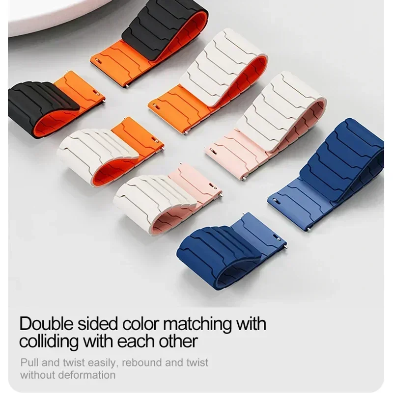 22mm Magnetic Silicone Strap F - A1 Watches & Jewelry New York Photos recension och pris